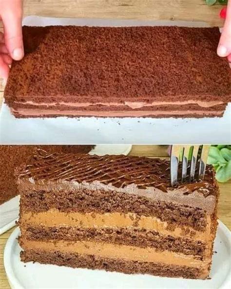 Chocolate Cake With Cocoa Cream Full Recipe