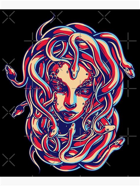 Medusa Snake Head Greek Mythology T Monster Poster For Sale By