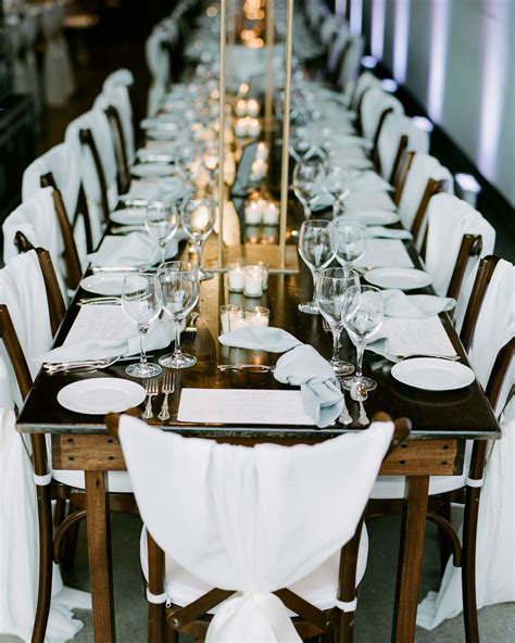Love The Look Of This Crisp White Tablescape For A Modern Wedding
