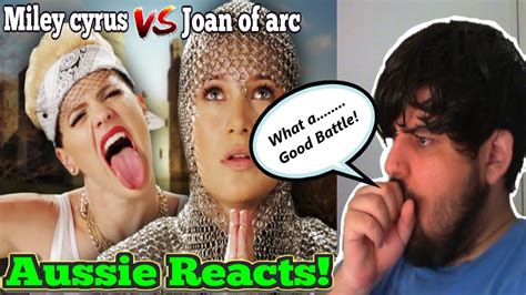 aussie reacts miley cyrus vs joan of arc epic rap battles of history epicrapbattlesofhistory