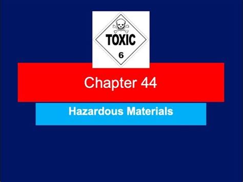 Chapter Haz Mat Operations Youtube