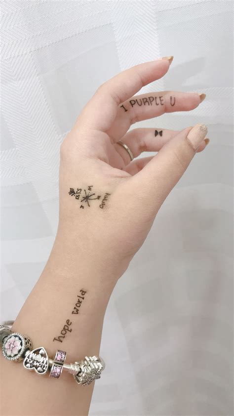 Henna Tattoo Bts Tattoos For Army Lengkap Terbaru