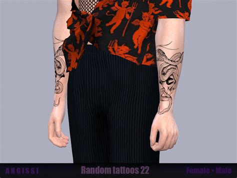The Sims Resource Tattoo Dragon N10