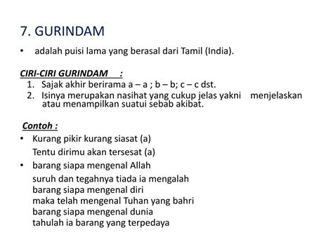(c) ada pembayang dan maksudnya. Ciri Ciri Gurindam : Gurindam Pengertian Ciri Jenis Dan ...