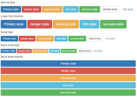 It is also work on anchors to set the hover color (on hover link color become darken). Bootstrap button - 9 demos of custom color, size, dropdown ...