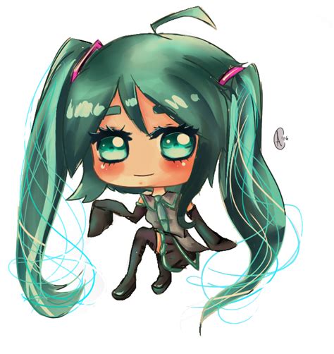 Hatsune Miku Chibi Version By Axsikio On Deviantart