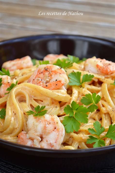 Ma Cuisine Au Fil De Mes Idées Pâtes Linguine Aux Crevettes Sauce