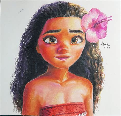 Pin By Jenny ♡ On Art Colored Pencil Disney Moana Fan Art Colored Pencil Drawing Drawings