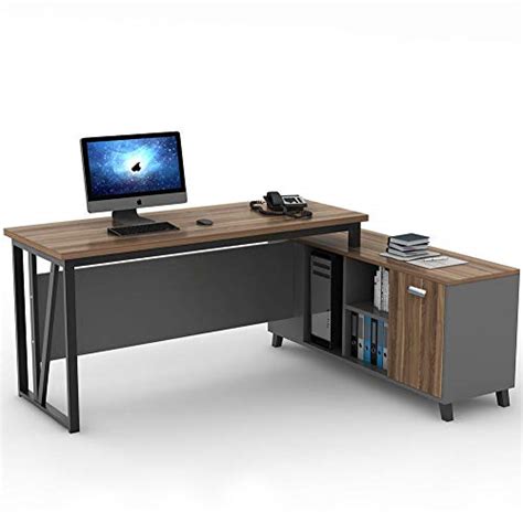 Tribesigns L Shaped Computer Desk Large Executive Office Desk 55 Inch