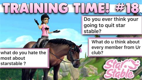 Star Stable Training Time 18 Answering Your Questions 👀 Youtube