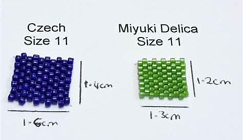 seed bead size chart