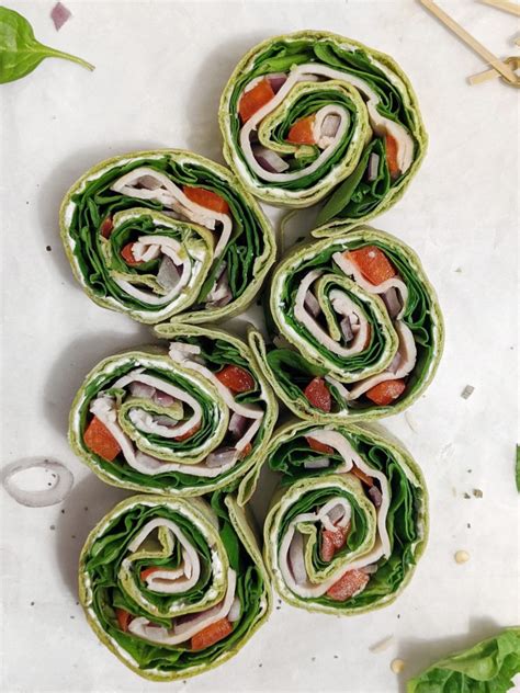 5 Minute Turkey Spinach Pinwheels Hayls Kitchen