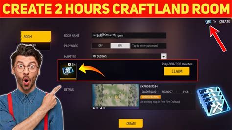 How To Create 2 Hours Craftland Custom In Free Fire Max 2 Ghante Ka