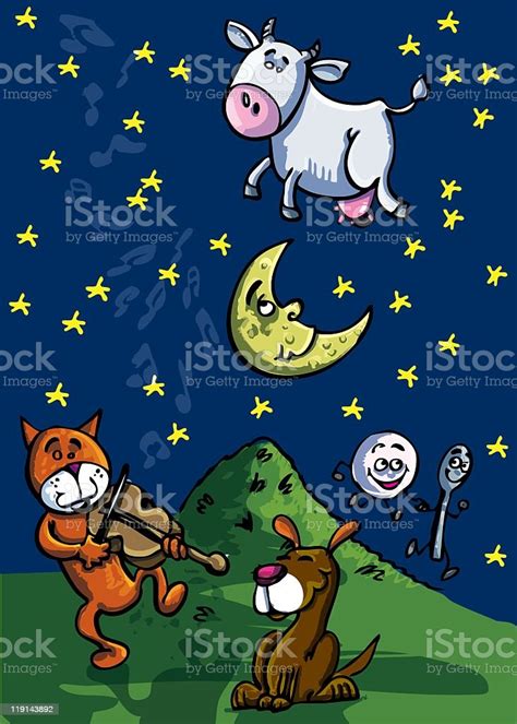 Hey Diddle Diddlethe Cat And The Fiddle Stock Illustration Download