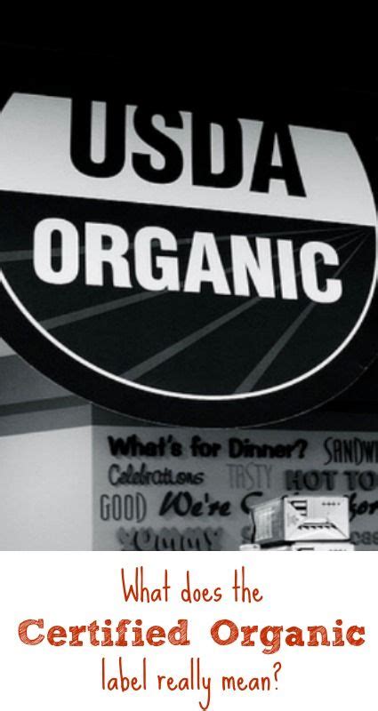 Fda does not regulate the use of the term organic on food labels. What does "Certified Organic" mean? | Organic labels, Gmo ...