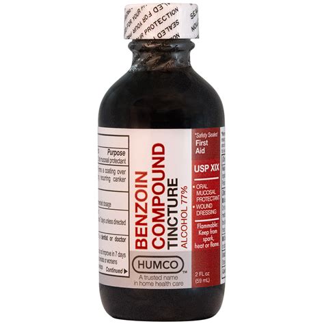 Learn vocabulary, terms and more with flashcards, games and other study tools. Benzoin Compound Tincture, 2 oz