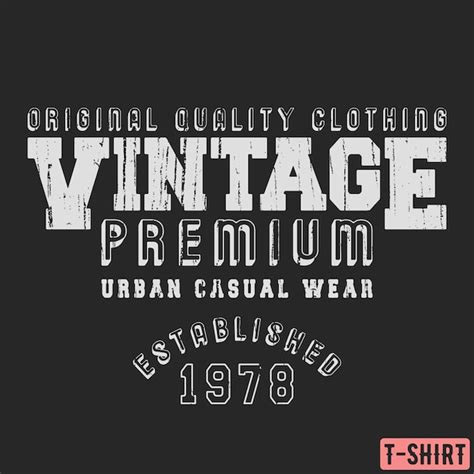 Sello De Camiseta Premium Vintage Vector Premium