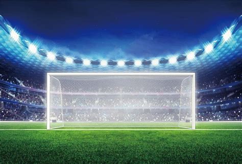 Aofoto 10x7ft Soccer Field Background Football Pitch Goal