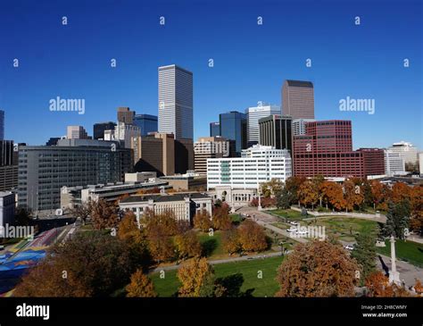 Civic Park From Downtown Denver Stock Photo Alamy