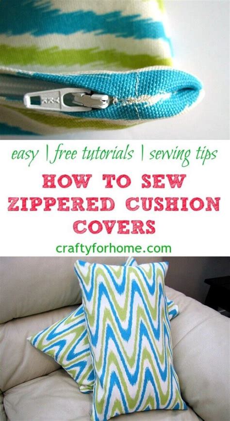 How To Sew A Zippered Cushion Cover | Crafty For Home