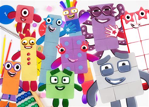 Numberblocks Craft With Printable Free Download Kindred Willow