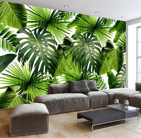Custom 3d Mural Wallpaper Southeast Asia Tropical Rainforest Banana