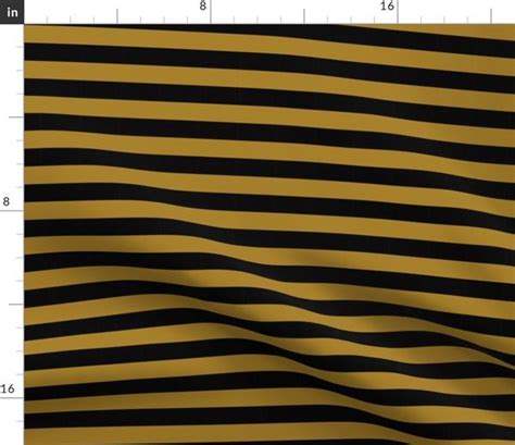 34 Stripe Gold And Black Stripes Spoonflower