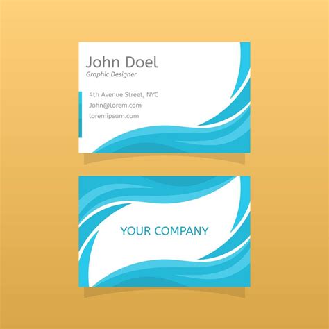 Flat Graphic Design Business Card Vector Template 182776 Vector Art At