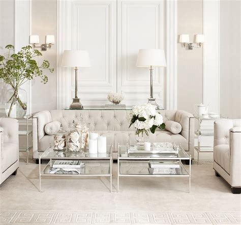 White Living Room With Eichholtz Furniture Contemporary Living Room
