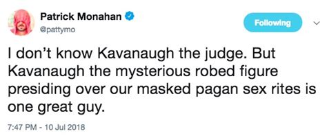 Pagan Sex Rites I Dont Know Kavanaugh The Judge Know Your Meme