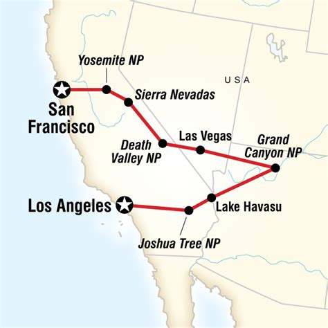 San Francisco To Los Angeles Express In United States North America