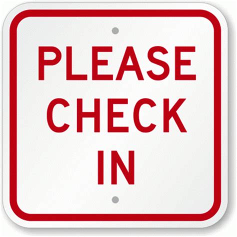 Please Check In Signs Printable