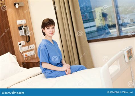Female Patient Hospital Bed Stock Photo Image Of Clean Female 30042848