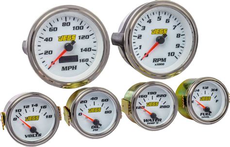 Jegs Performance Products 41292 Oil Pressure Pressure Gauge Autometer Gauges Gauge Kit Car