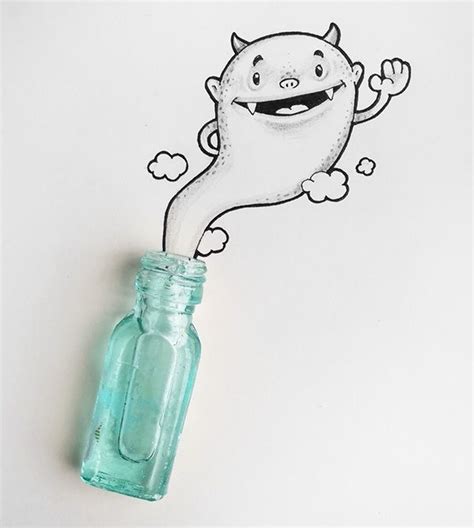 Artists Adorable Doodles Interact With Real Life Objects My Modern