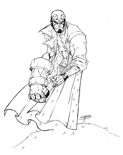 Hellboy 2 Coloring Page Free Printable Coloring Pages On