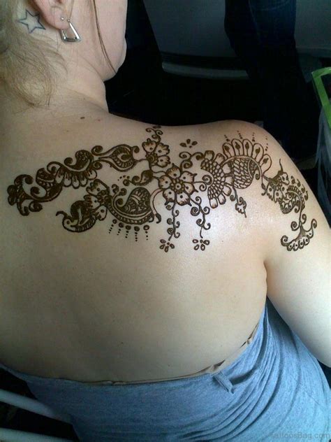 45 Lovely Henna Tattoo On Shoulder