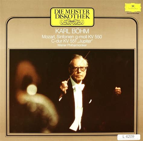 Karl Böhm Wiener Philharmoniker Mozart Sinfonien G Moll Kv 550 C