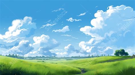 Nature Animated Blue Sky Clouds Powerpoint Background For Free Download