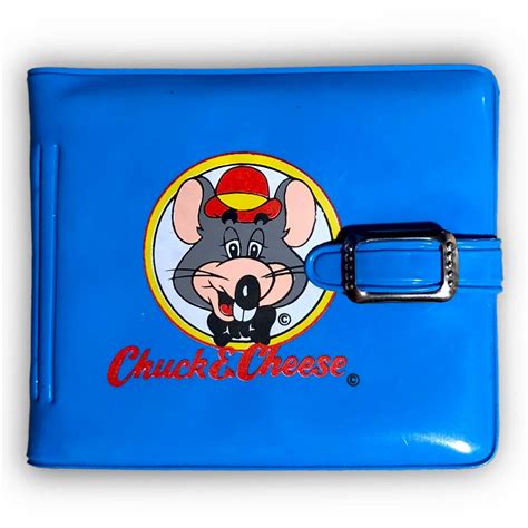 Vintage 1980s Chuck E Cheeses Buckle Wallet Collectible Prize Toy 🌟