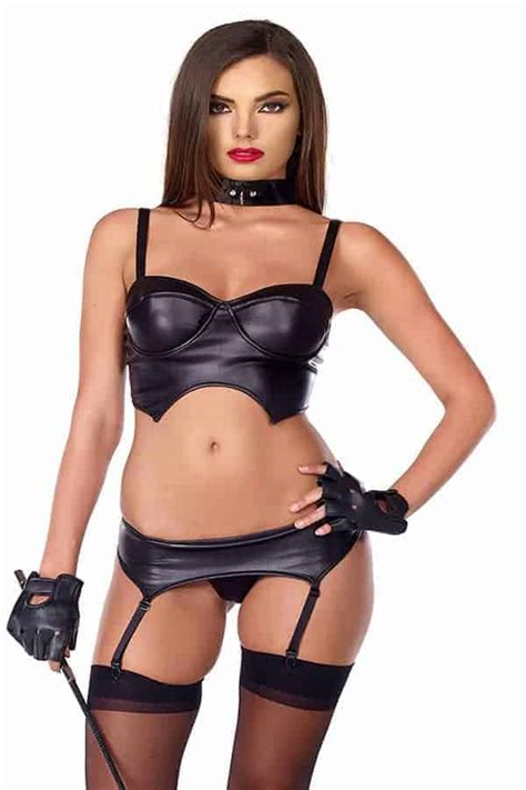 Forplay Faux Leather Bustier Marys Lingerie