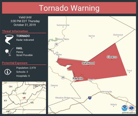 Geofact Of The Day 10312019 West Virginia Tornado Warning
