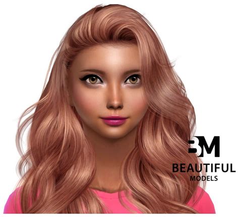 Fluffy Curly Hair Er0626 The Sims Resource By Bookfr On Deviantart