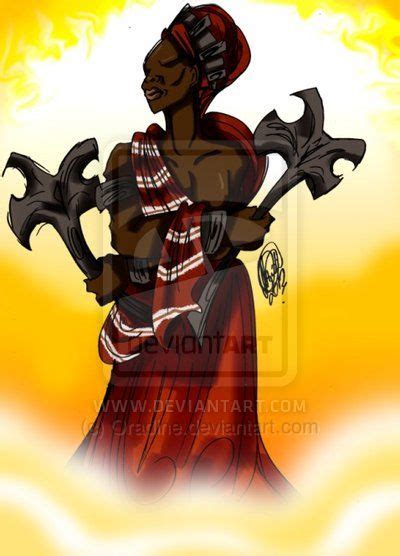 Xango 16 By Oradine On Deviantart African Mythology Black Artwork