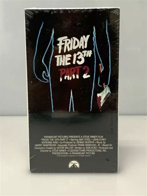 FRIDAY THE TH Part Release Sealed VHS Slasher Jason Horror Rare PicClick