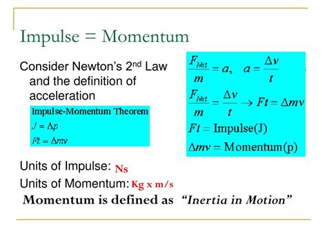 Ppt Impulse And Momentum Powerpoint Presentation Free Download Id