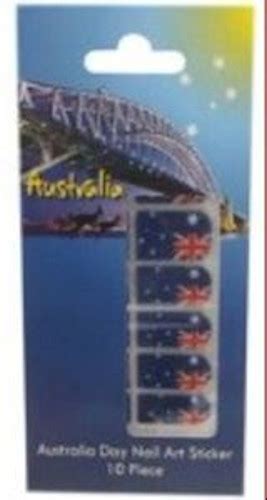 australian flag design nail art stickers