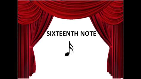 Sixteenth Note And Beamed Sixteenth Notes Youtube