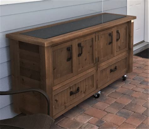 Outdoor Serving Buffet With Drawer And Cabinet Storage We Customize