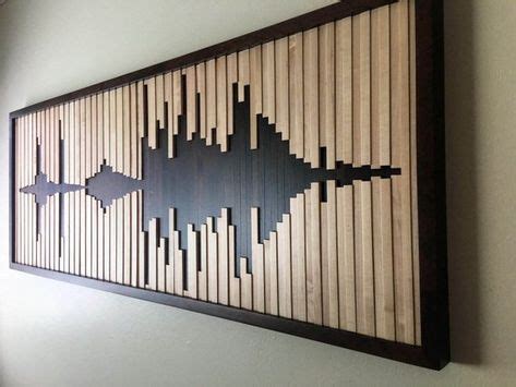 I am not a painter so i wanted an easier more digital solution. Abstract sound wave wood wall art wood wall sound wave ...